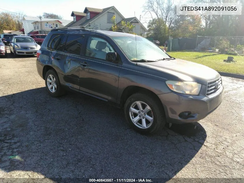 2009 Toyota Highlander VIN: JTEDS41A892091056 Lot: 40843557