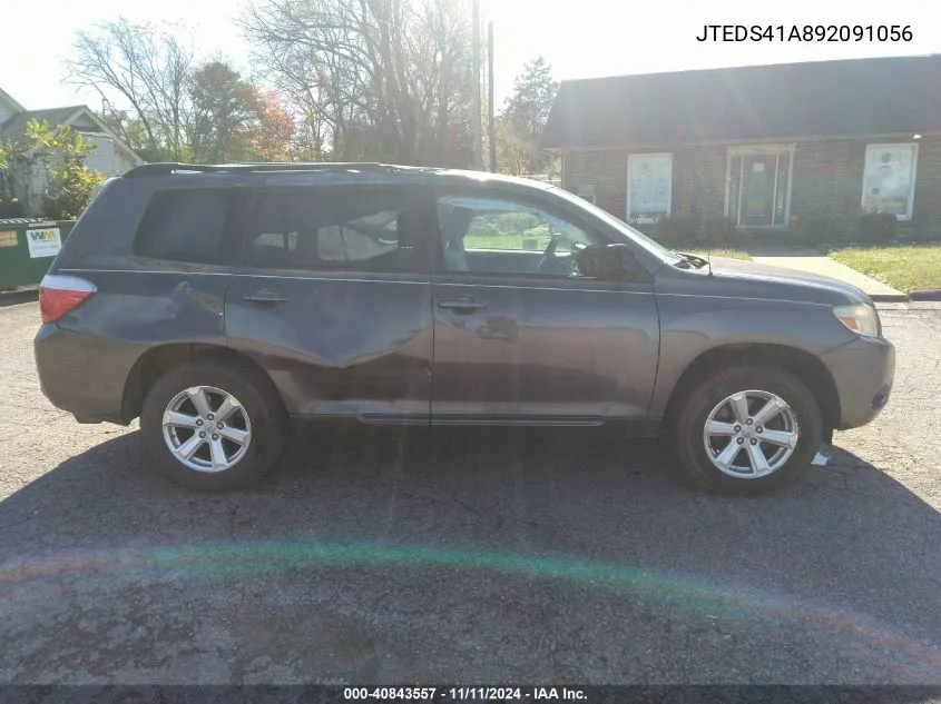 2009 Toyota Highlander VIN: JTEDS41A892091056 Lot: 40843557