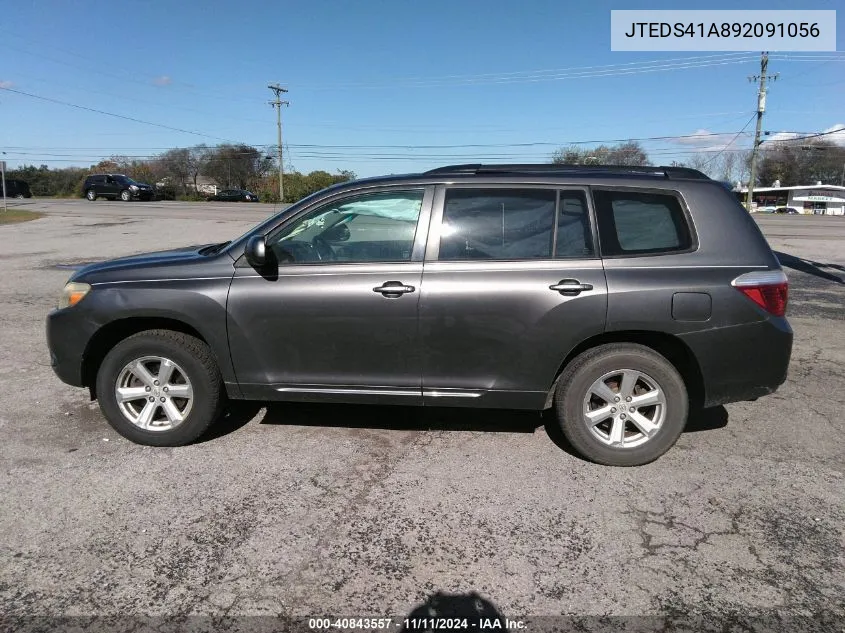 2009 Toyota Highlander VIN: JTEDS41A892091056 Lot: 40843557