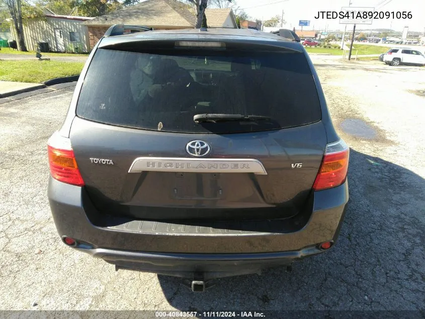 2009 Toyota Highlander VIN: JTEDS41A892091056 Lot: 40843557