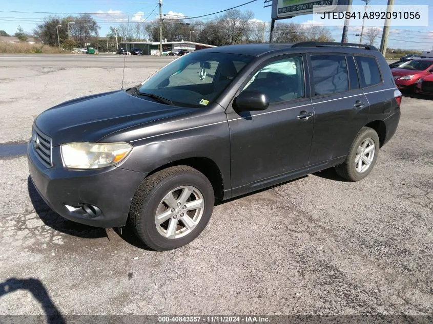 2009 Toyota Highlander VIN: JTEDS41A892091056 Lot: 40843557