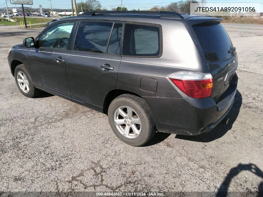 2009 Toyota Highlander VIN: JTEDS41A892091056 Lot: 40843557