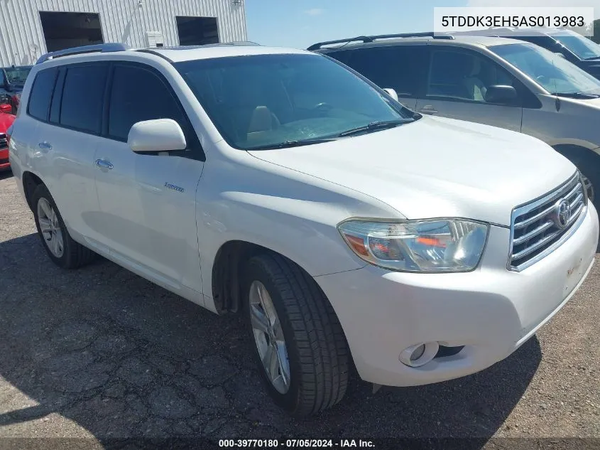 5TDDK3EH5AS013983 2010 Toyota Highlander Limited V6