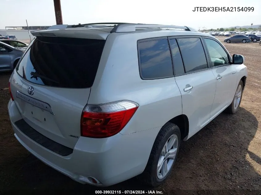 JTEDK3EH5A2154099 2010 Toyota Highlander Limited V6