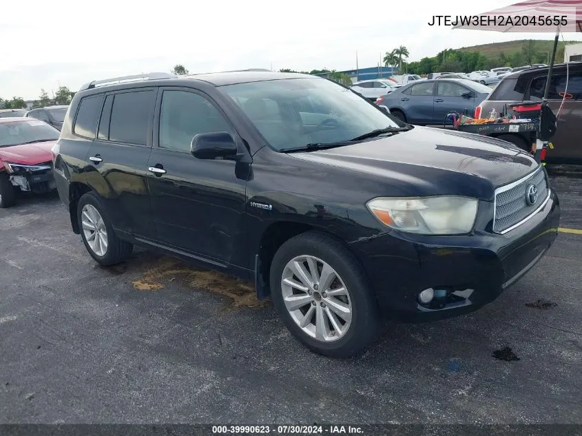 2010 Toyota Highlander Hybrid Limited V6 VIN: JTEJW3EH2A2045655 Lot: 39990623