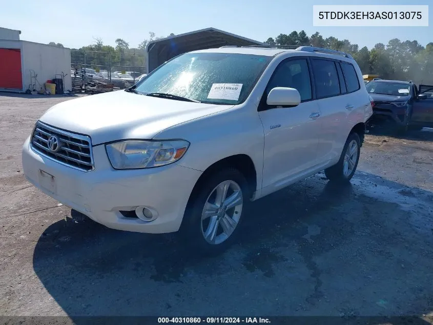 2010 Toyota Highlander Limited V6 VIN: 5TDDK3EH3AS013075 Lot: 40310860