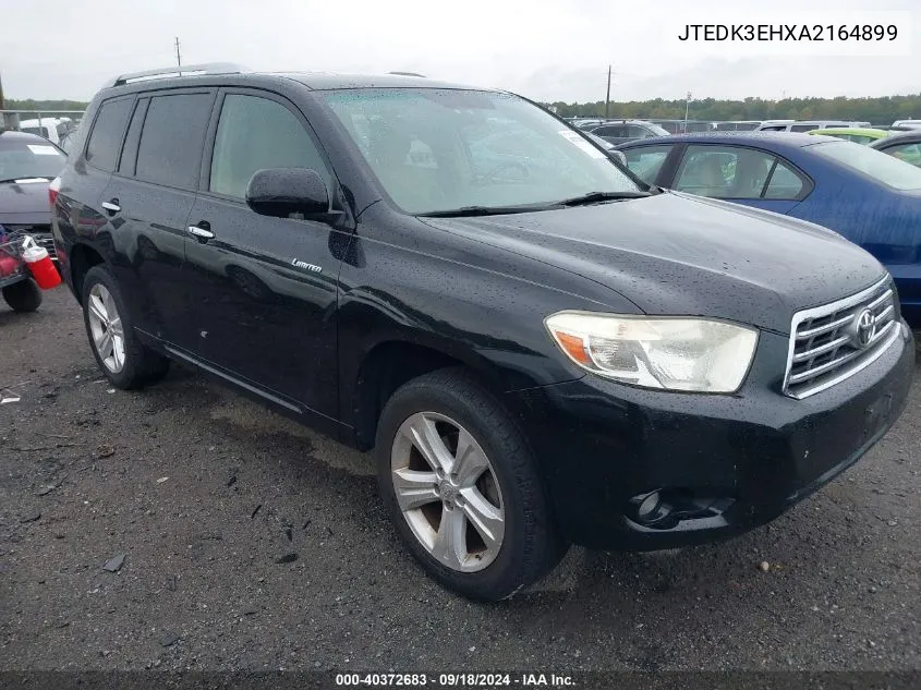 2010 Toyota Highlander Limited V6 VIN: JTEDK3EHXA2164899 Lot: 40372683