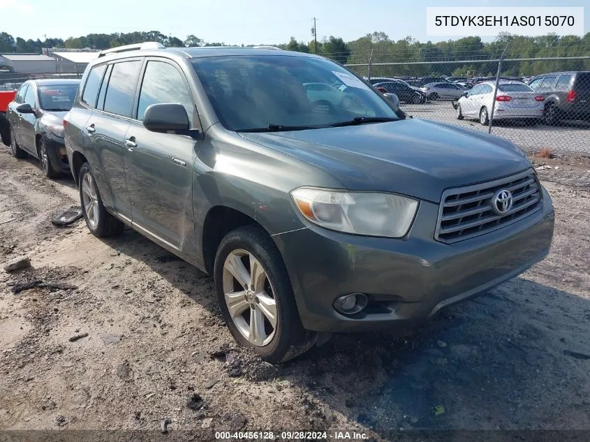 5TDYK3EH1AS015070 2010 Toyota Highlander Limited V6