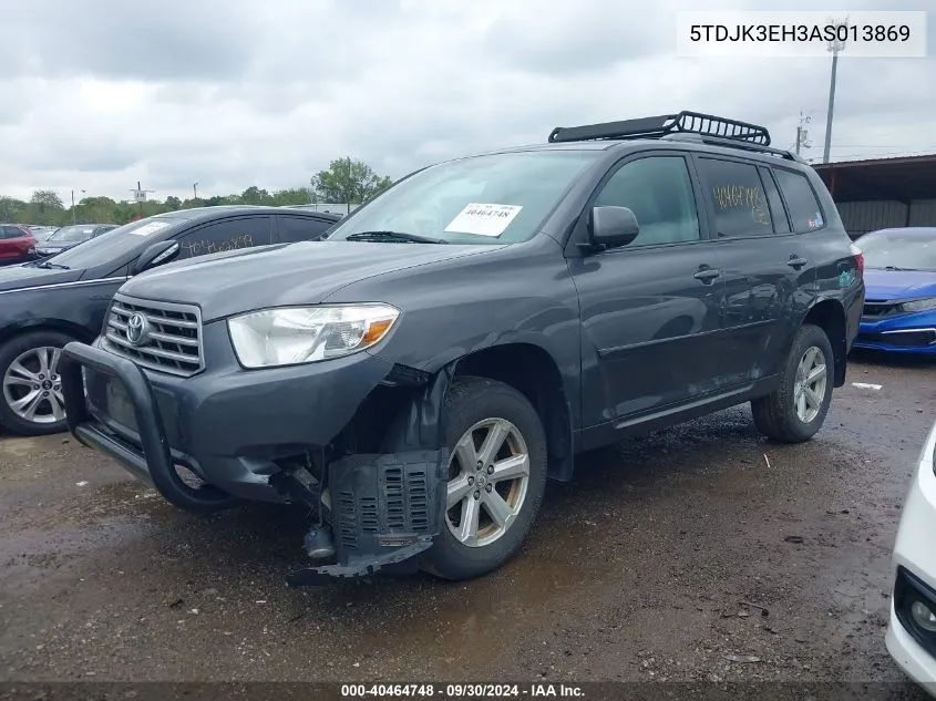 5TDJK3EH3AS013869 2010 Toyota Highlander Se V6