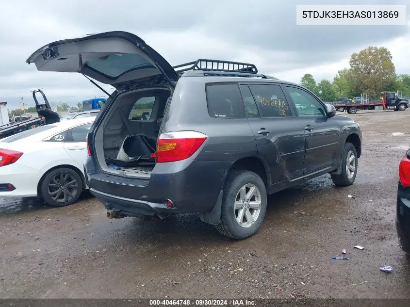 2010 Toyota Highlander Se V6 VIN: 5TDJK3EH3AS013869 Lot: 40464748