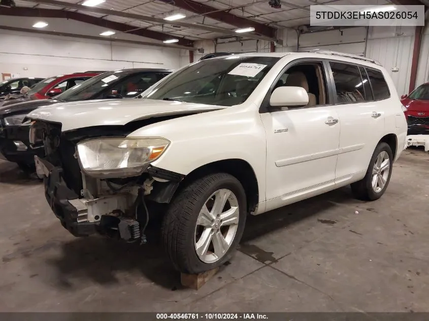 2010 Toyota Highlander Limited V6 VIN: 5TDDK3EH5AS026054 Lot: 40546761