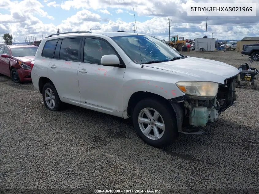 2010 Toyota Highlander Limited V6 VIN: 5TDYK3EHXAS021969 Lot: 40618098