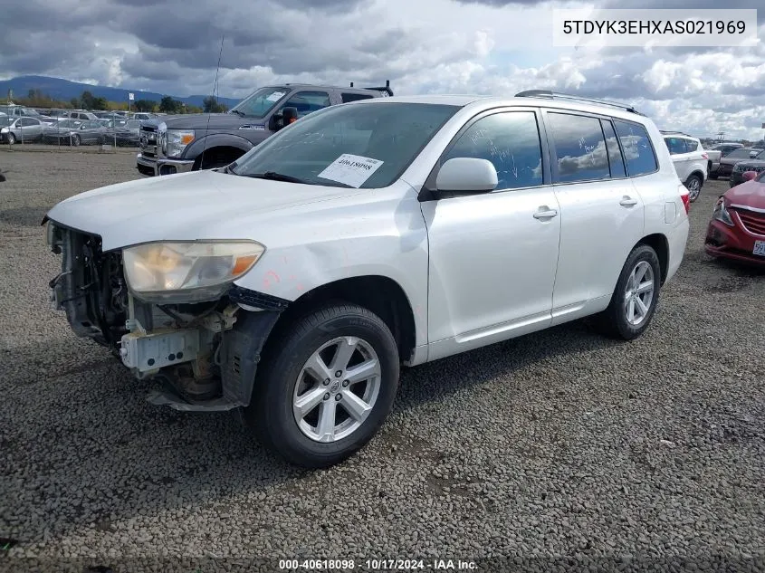 2010 Toyota Highlander Limited V6 VIN: 5TDYK3EHXAS021969 Lot: 40618098