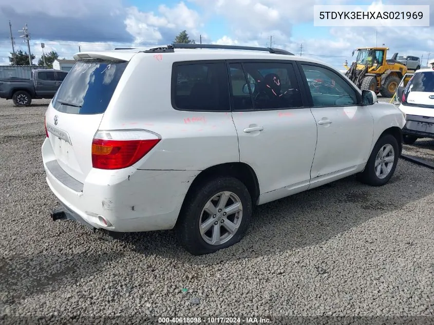 2010 Toyota Highlander Limited V6 VIN: 5TDYK3EHXAS021969 Lot: 40618098