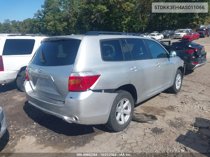 2010 Toyota Highlander Se V6 VIN: 5TDKK3EH4AS011066 Lot: 40652364