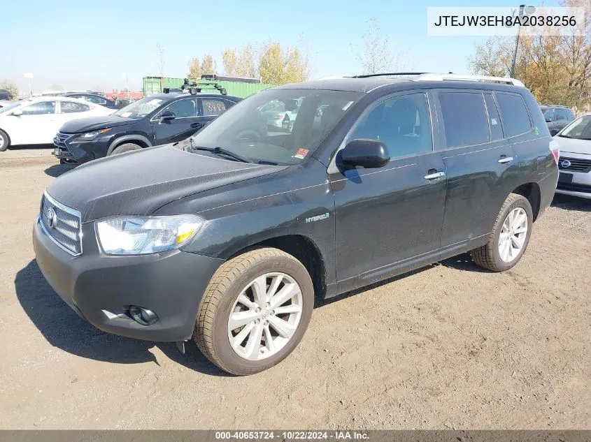 2010 Toyota Highlander Hybrid Limited V6 VIN: JTEJW3EH8A2038256 Lot: 40653724