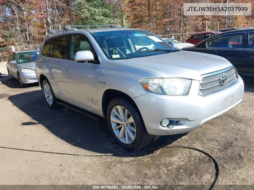 2010 Toyota Highlander Hybrid Limited V6 VIN: JTEJW3EH5A2037999 Lot: 40706250