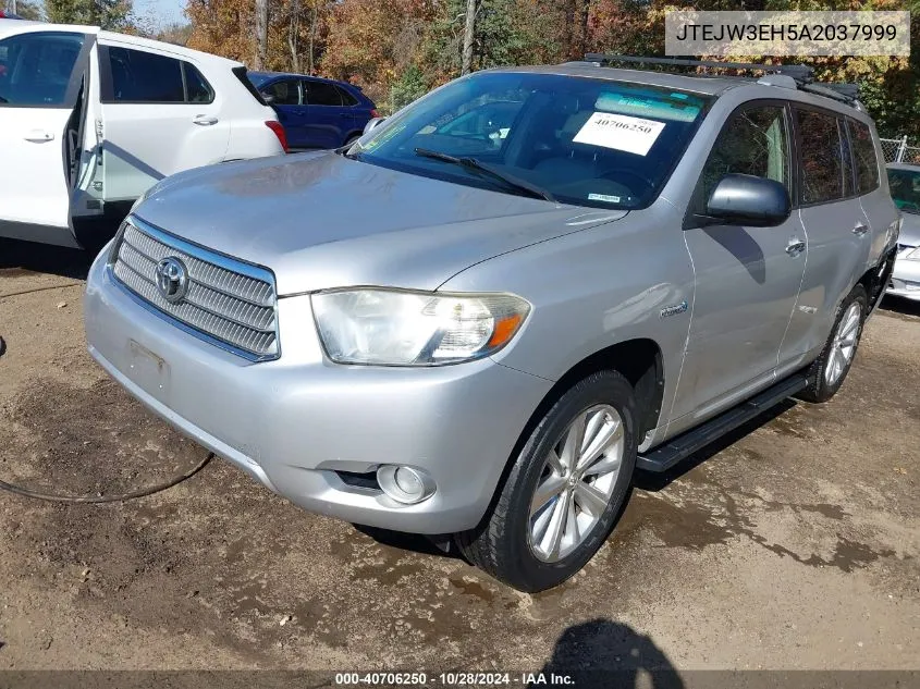 2010 Toyota Highlander Hybrid Limited V6 VIN: JTEJW3EH5A2037999 Lot: 40706250