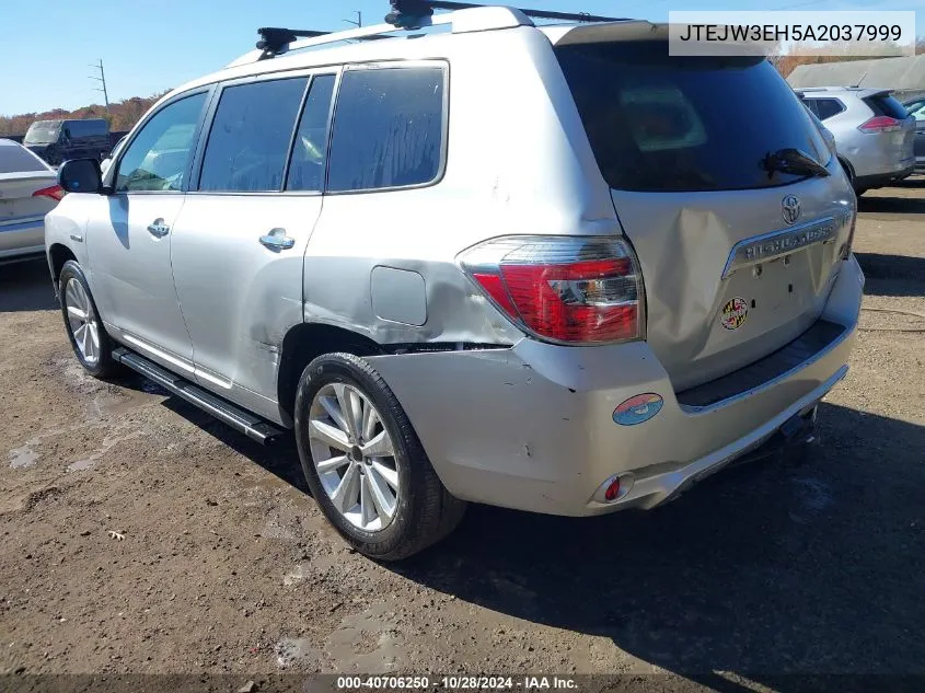 JTEJW3EH5A2037999 2010 Toyota Highlander Hybrid Limited V6