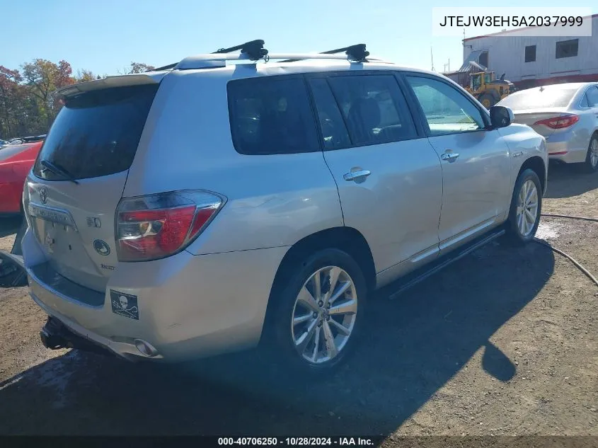 JTEJW3EH5A2037999 2010 Toyota Highlander Hybrid Limited V6