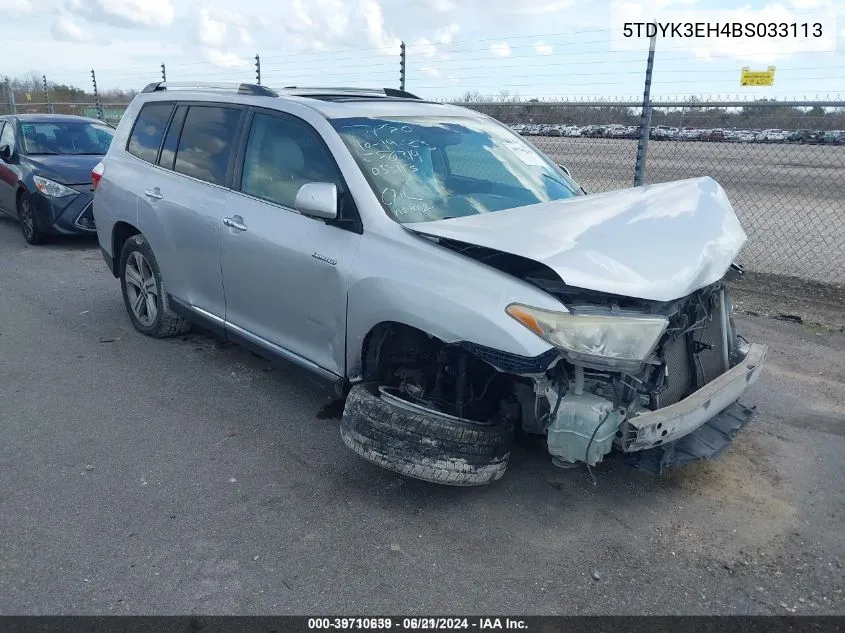 5TDYK3EH4BS033113 2011 Toyota Highlander Limited V6