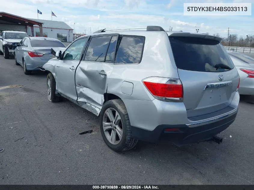 5TDYK3EH4BS033113 2011 Toyota Highlander Limited V6