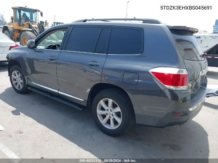 5TDZK3EHXBS045691 2011 Toyota Highlander Base V6