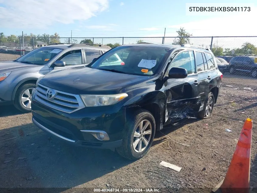 2011 Toyota Highlander Se V6 VIN: 5TDBK3EHXBS041173 Lot: 40366734