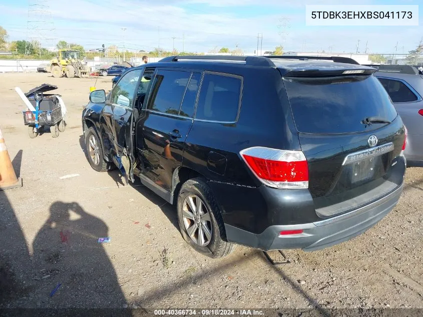 2011 Toyota Highlander Se V6 VIN: 5TDBK3EHXBS041173 Lot: 40366734