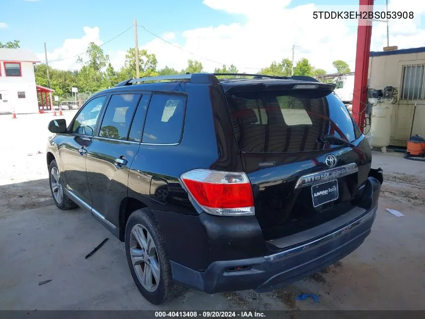 2011 Toyota Highlander Limited V6 VIN: 5TDDK3EH2BS053908 Lot: 40413408