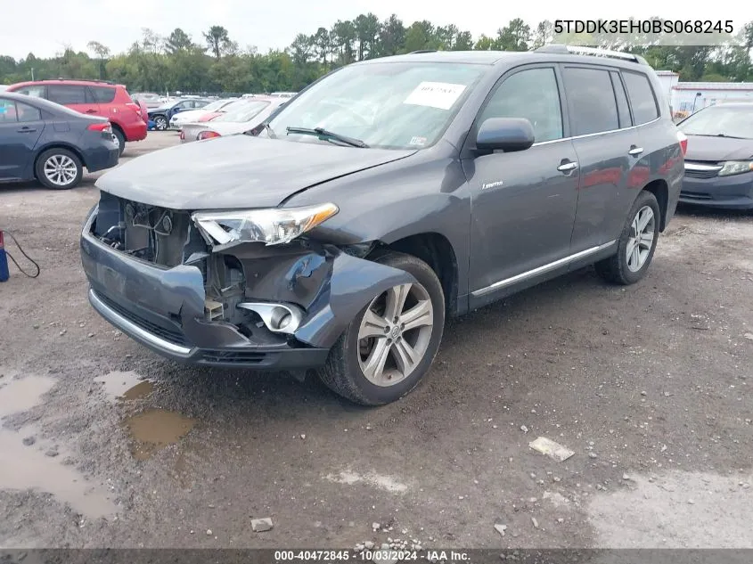 2011 Toyota Highlander Limited V6 VIN: 5TDDK3EH0BS068245 Lot: 40472845