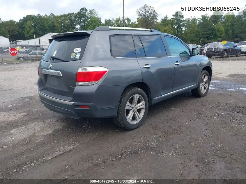 2011 Toyota Highlander Limited V6 VIN: 5TDDK3EH0BS068245 Lot: 40472845