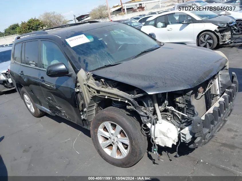 2011 Toyota Highlander Se V6 VIN: 5TDZK3EH7BS046037 Lot: 40511991