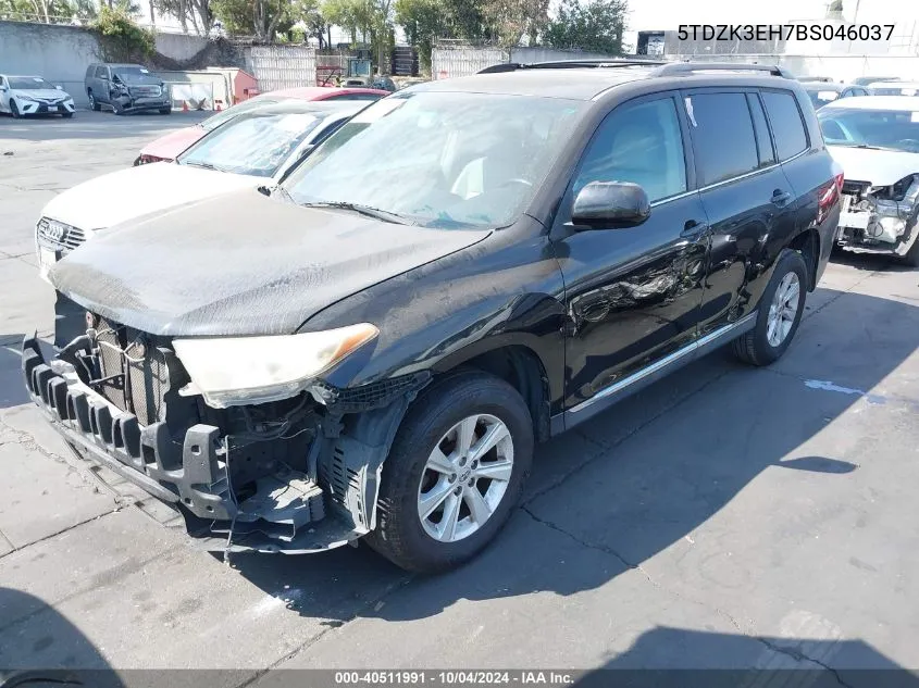 2011 Toyota Highlander Se V6 VIN: 5TDZK3EH7BS046037 Lot: 40511991