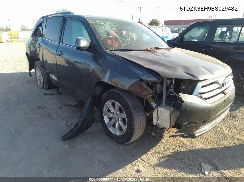 2011 Toyota Highlander Se VIN: 5TDZK3EH9BS029482 Lot: 40688977