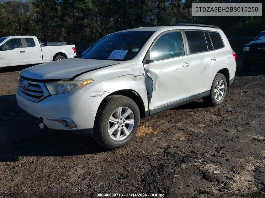 2011 Toyota Highlander Se VIN: 5TDZA3EH2BS015250 Lot: 40830713