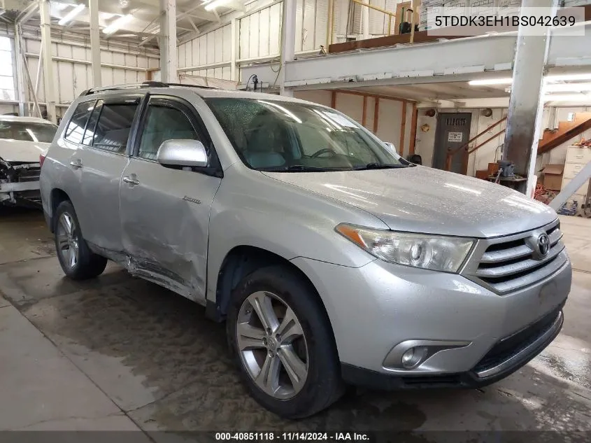 2011 Toyota Highlander Limited V6 VIN: 5TDDK3EH1BS042639 Lot: 40851118