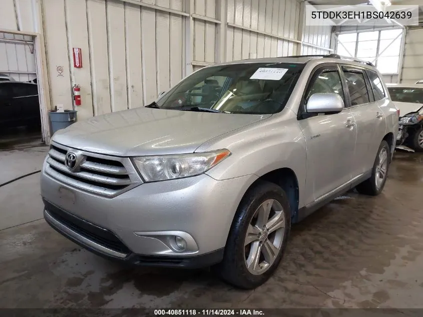 2011 Toyota Highlander Limited V6 VIN: 5TDDK3EH1BS042639 Lot: 40851118