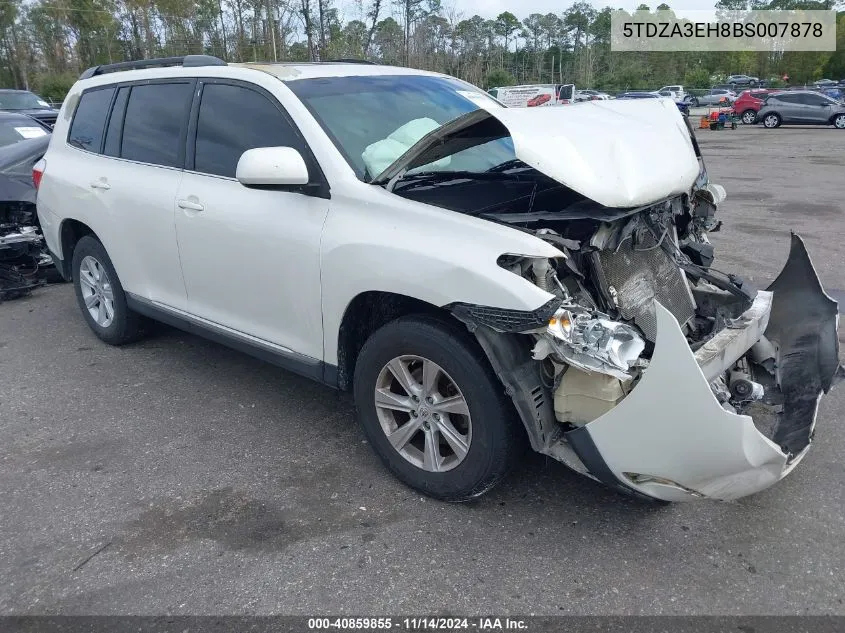 2011 Toyota Highlander Se VIN: 5TDZA3EH8BS007878 Lot: 40859855