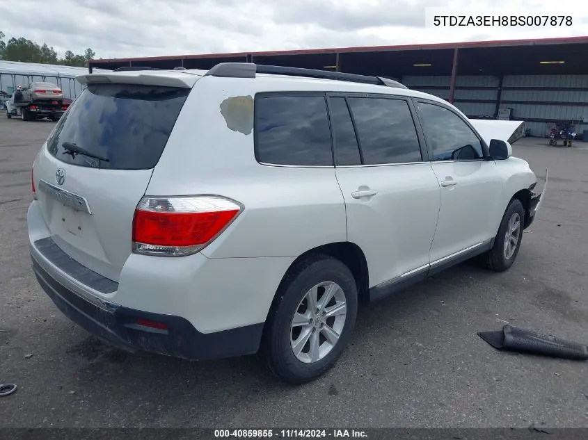 2011 Toyota Highlander Se VIN: 5TDZA3EH8BS007878 Lot: 40859855