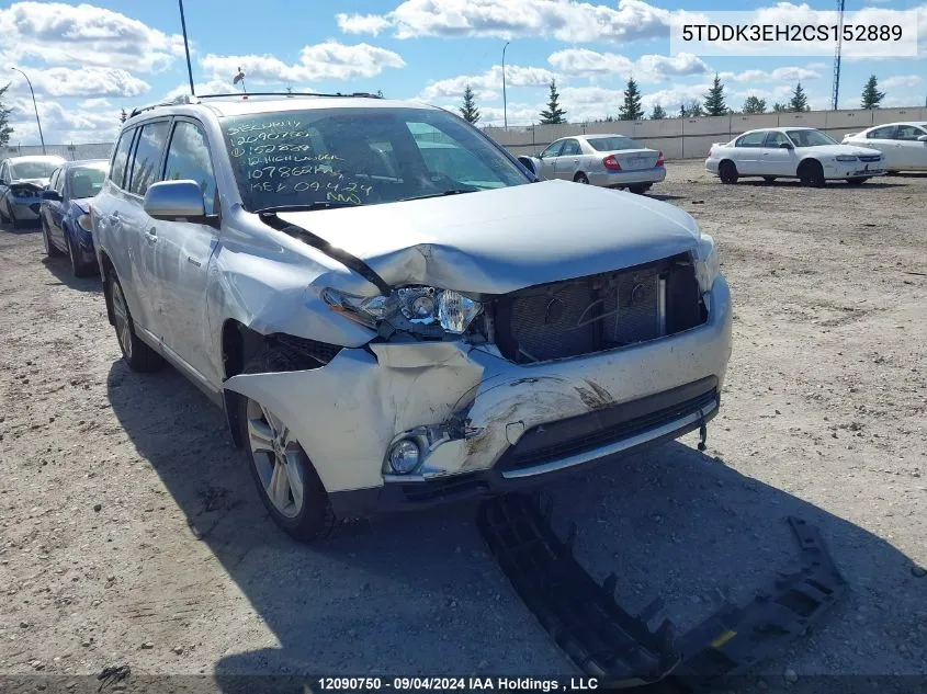 5TDDK3EH2CS152889 2012 Toyota Highlander