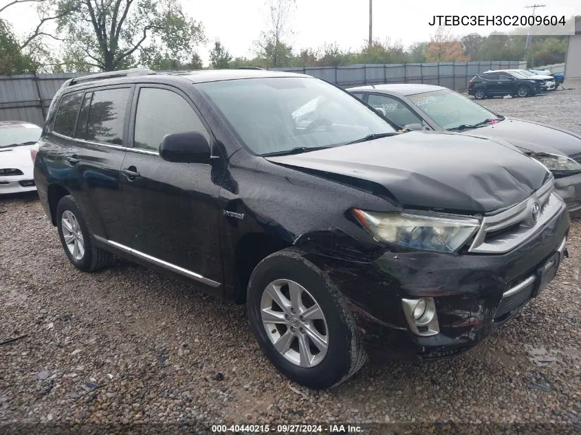 JTEBC3EH3C2009604 2012 Toyota Highlander Hybrid Base V6