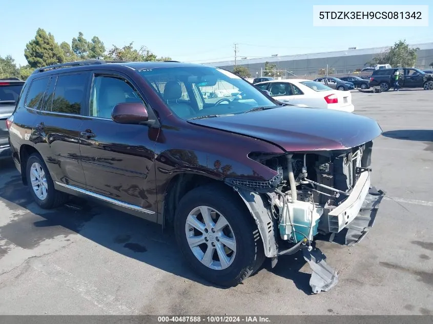 5TDZK3EH9CS081342 2012 Toyota Highlander Se