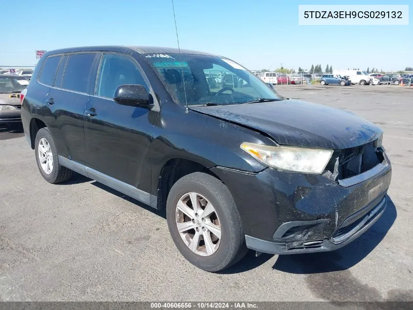 2012 Toyota Highlander VIN: 5TDZA3EH9CS029132 Lot: 40606656