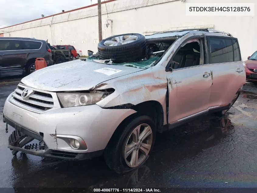 2012 Toyota Highlander Limited V6 VIN: 5TDDK3EH4CS128576 Lot: 40867776