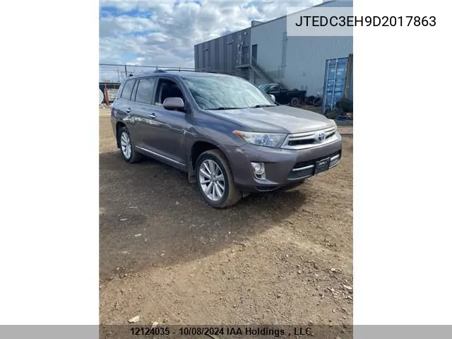 JTEDC3EH9D2017863 2013 Toyota Highlander Hybrid Limited