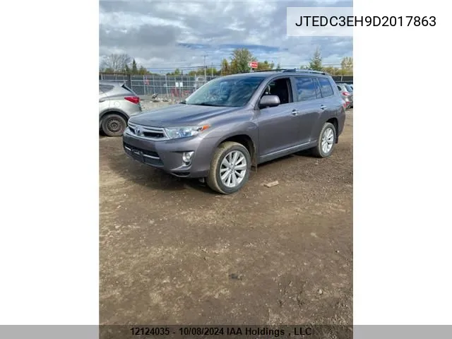 JTEDC3EH9D2017863 2013 Toyota Highlander Hybrid Limited