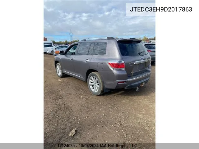 JTEDC3EH9D2017863 2013 Toyota Highlander Hybrid Limited