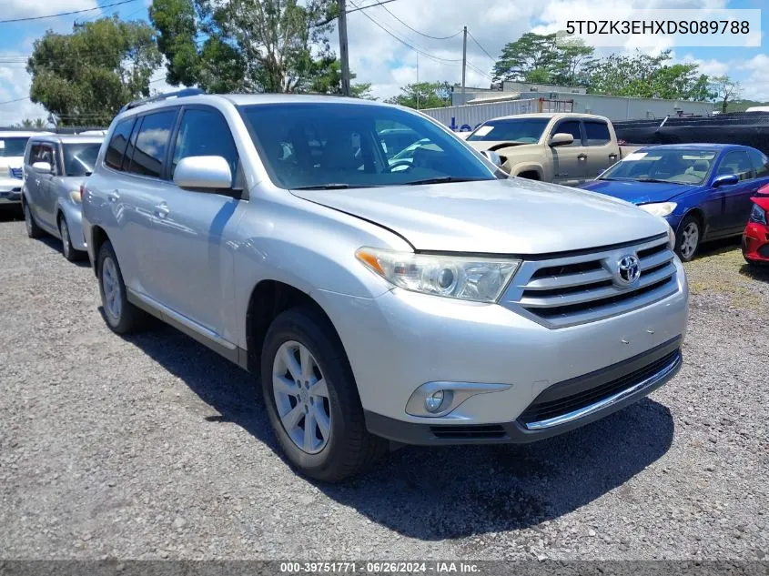 5TDZK3EHXDS089788 2013 Toyota Highlander Base Plus V6/Base V6/Se V6