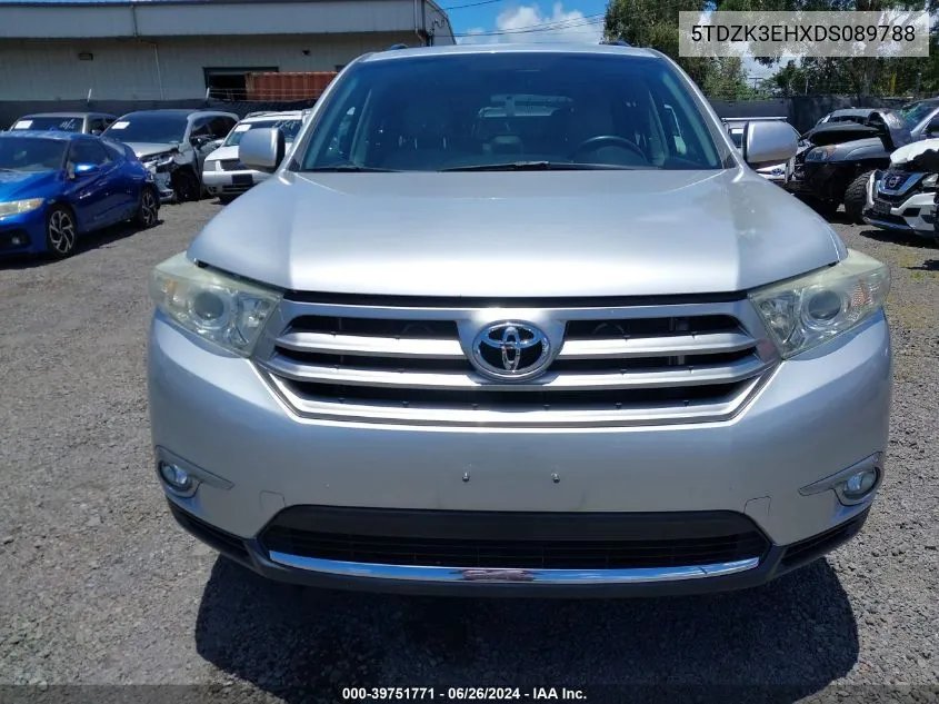 5TDZK3EHXDS089788 2013 Toyota Highlander Base Plus V6/Base V6/Se V6